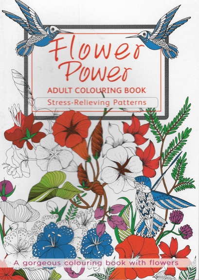 Professional Flower Power Coloring Book | AL BADER STATIONERY